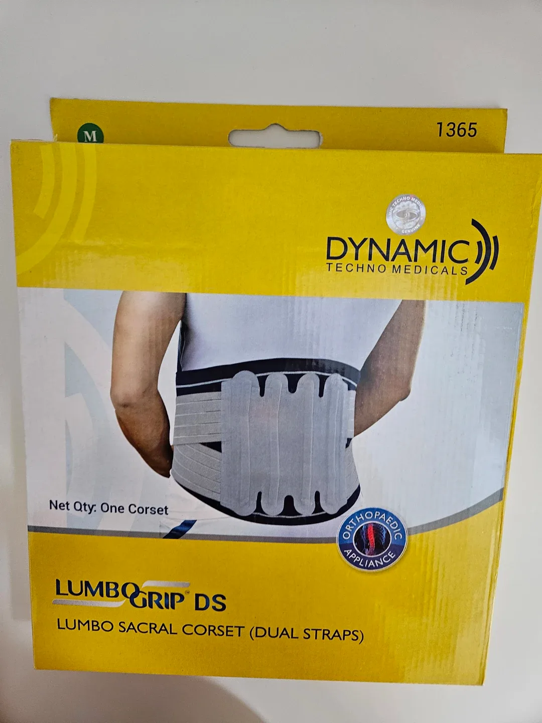Dynamic LumboGrip DS Lumbo Sacral Corset (Dual Straps) - Size M