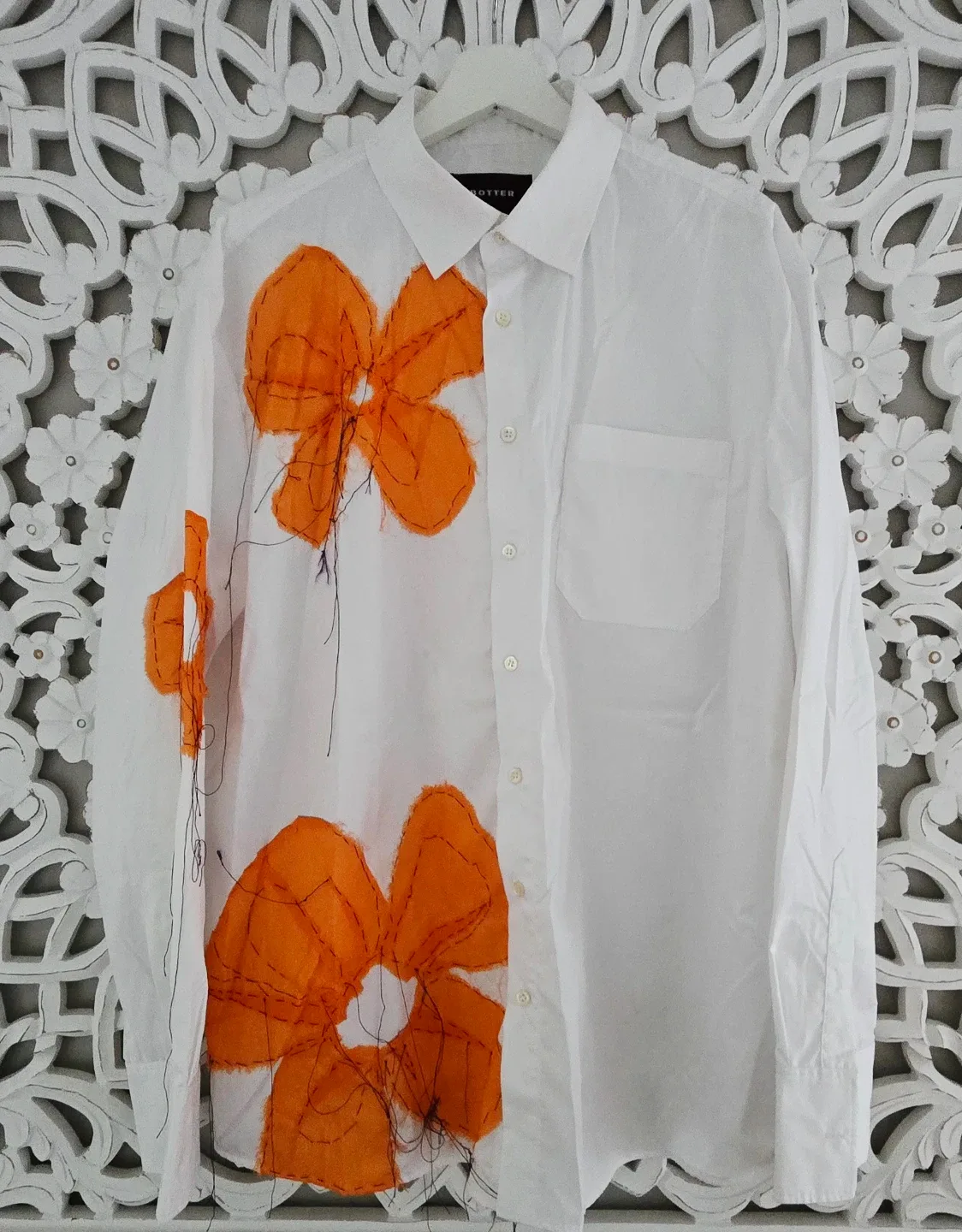 BOTTER White Cotton Shirt Size 48