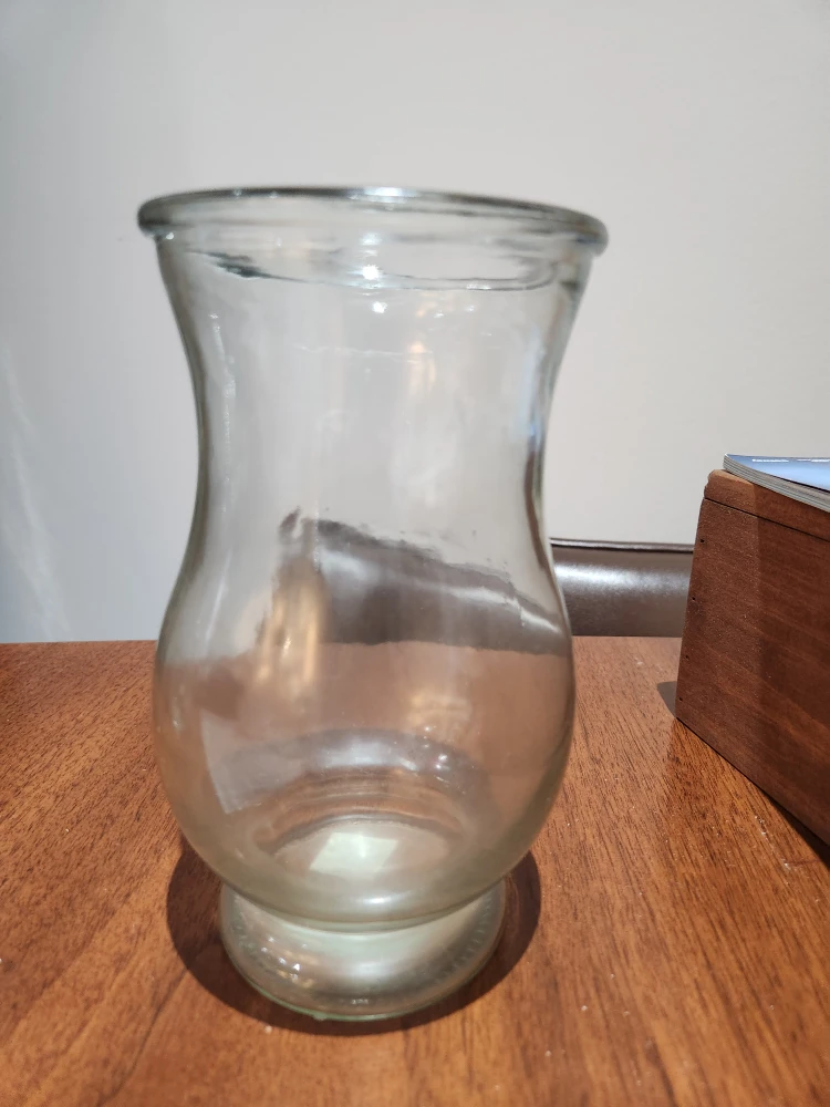 Clear Glass Vase #cleanout