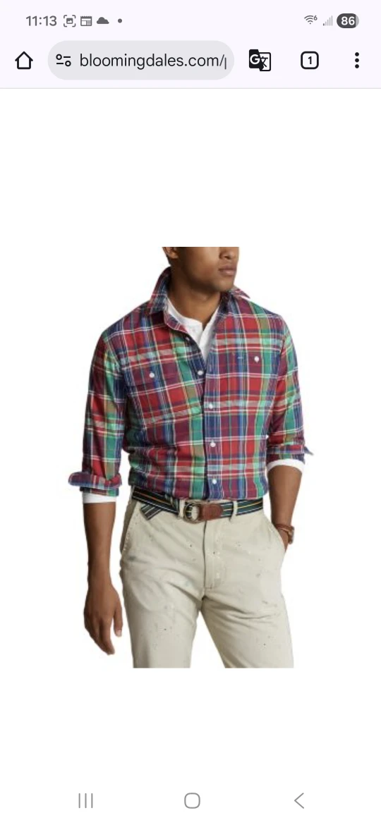 Polo Ralph Lauren Classic Fit Plaid Shirt - Size S - photo 2