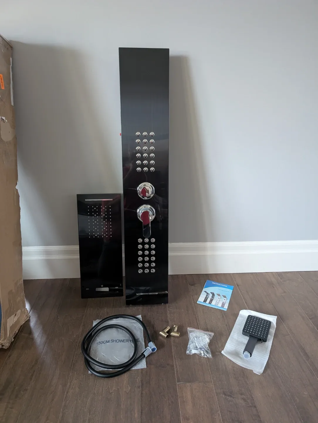 Brand New Black Rainfall Shower Panel For Sale 🥕 image indicator(2)