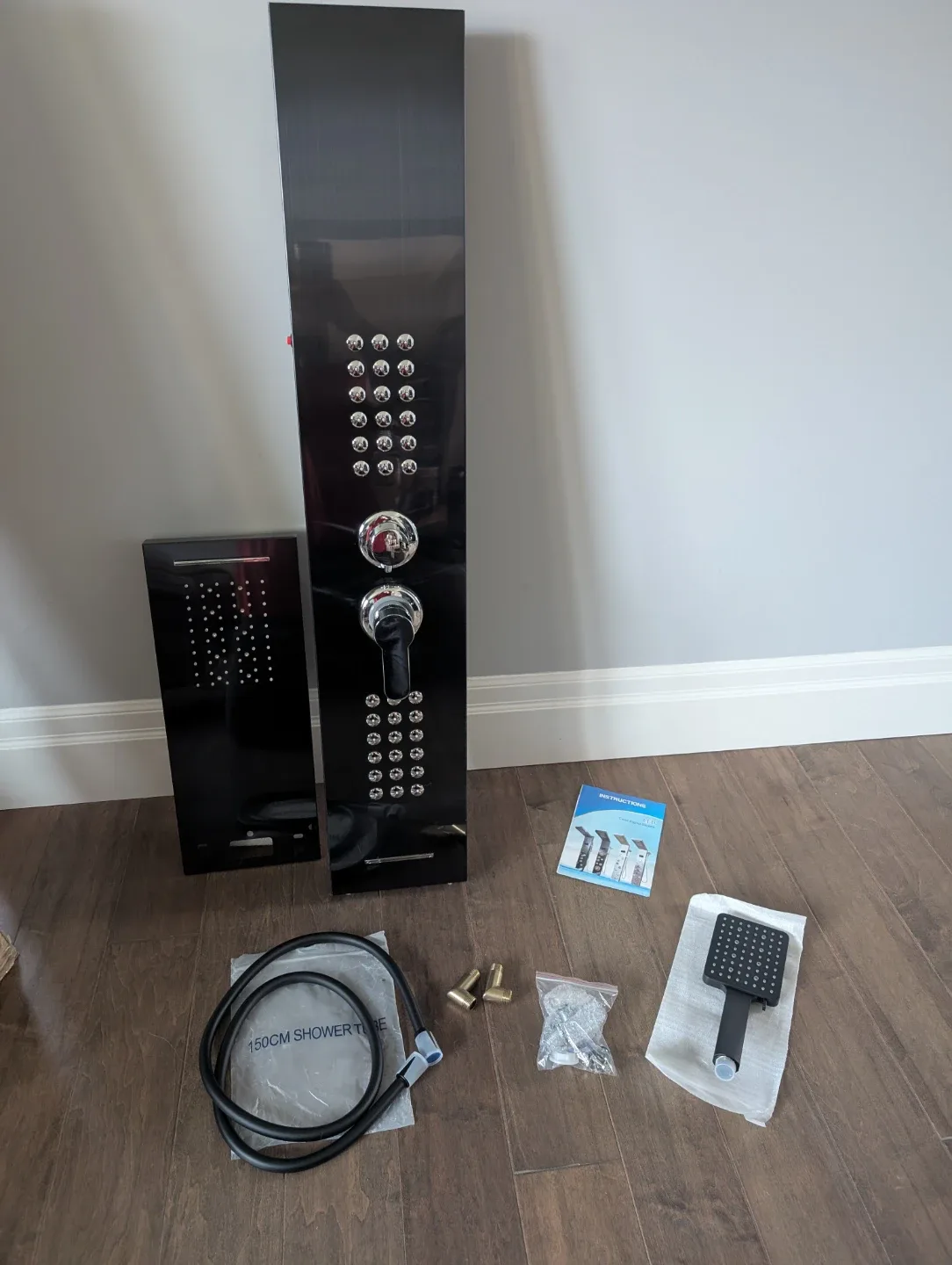 Brand New Black Rainfall Shower Panel For Sale 🥕 image indicator(4)