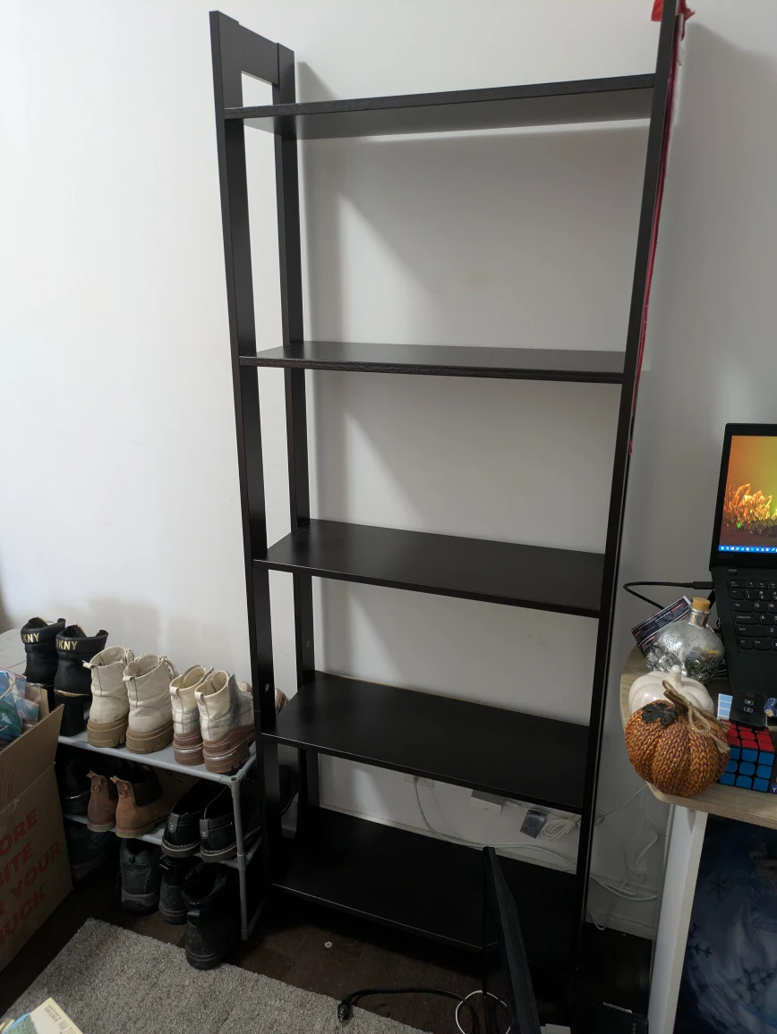 Ladder Shelf - dark brown - photo 2