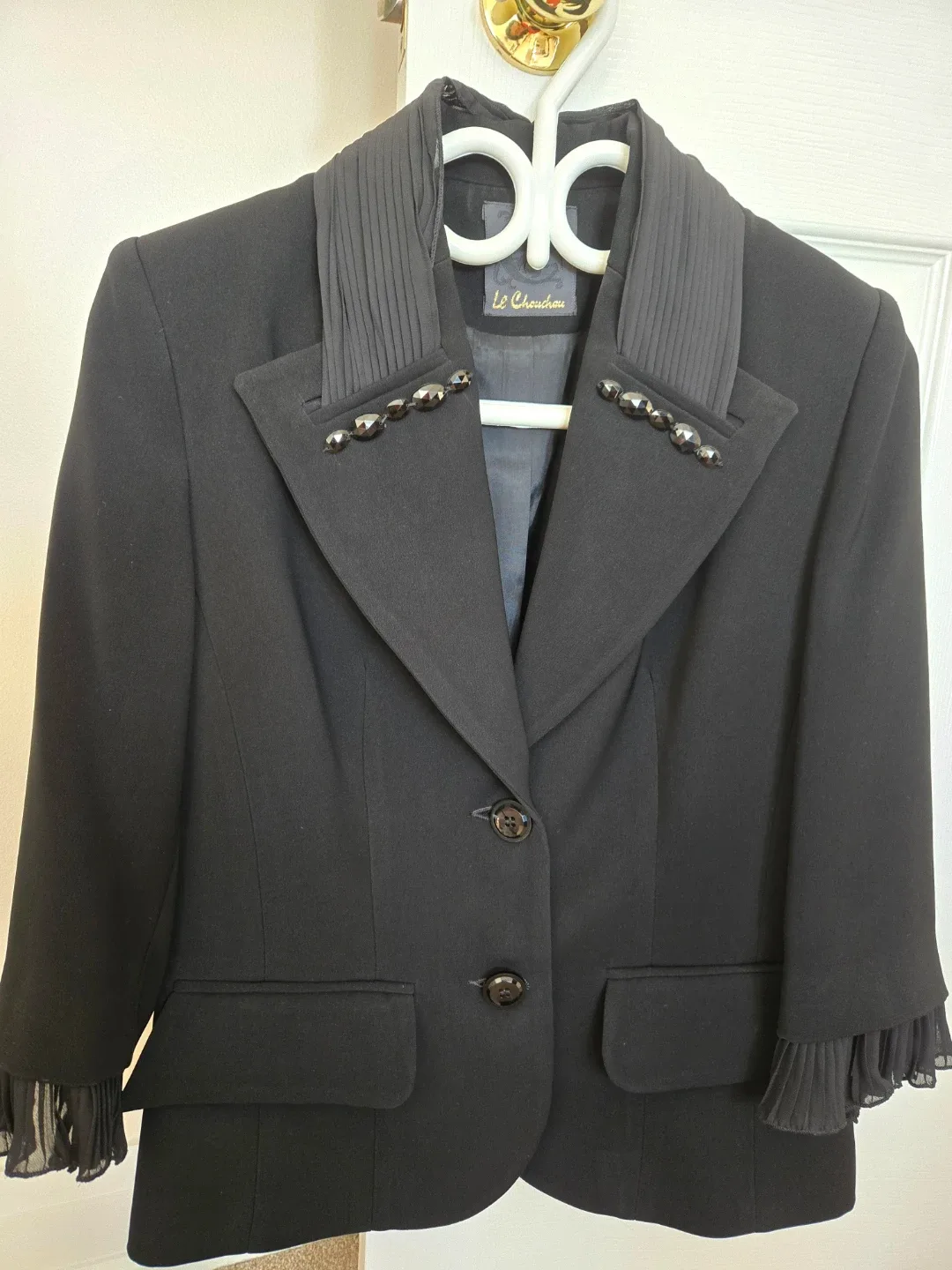 Le Chateau Black Blazer & Skirt Set