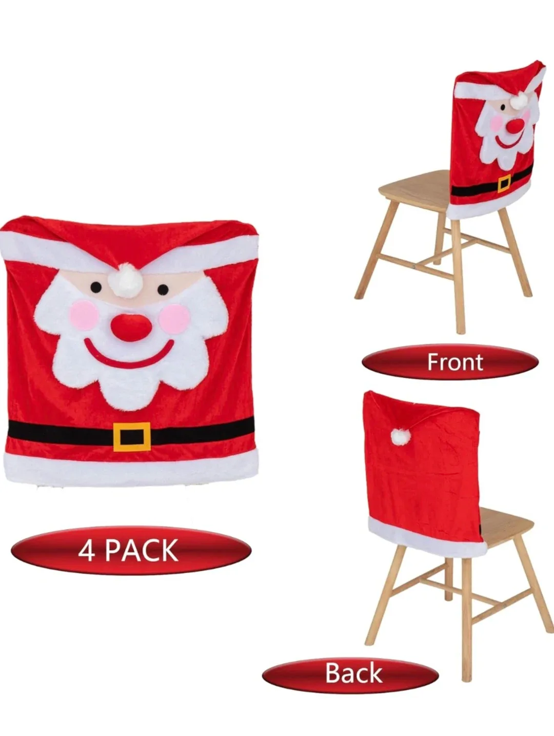 New Jazgrom Christmas Chair Back Covers Set of 4 image indicator(2)