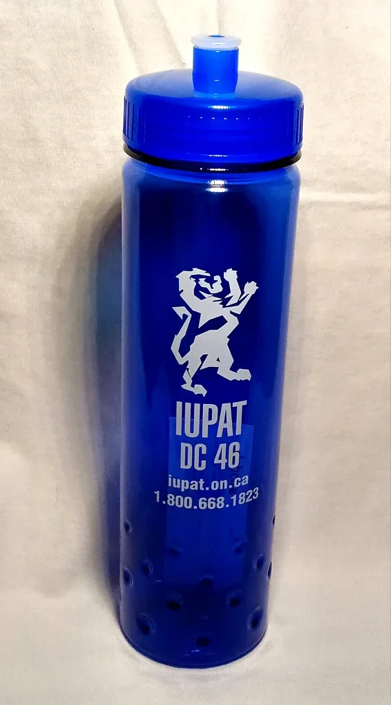 IUPAT DC 46 Blue Water Bottle