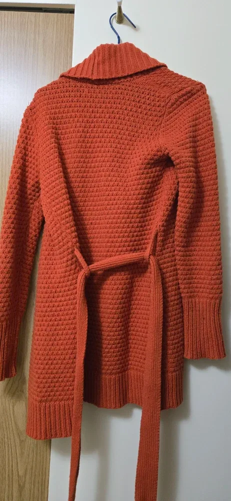 Old Navy XS Orange Knit Cardigan image indicator(2)