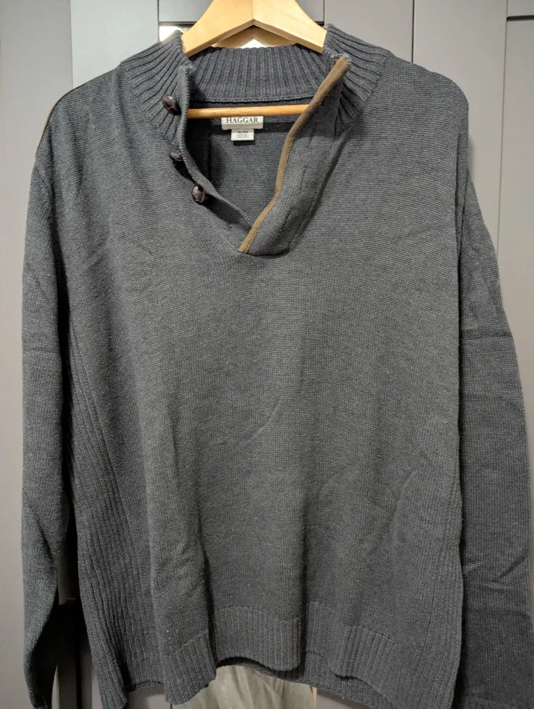 Grey Haggar Sweater - Men's XL