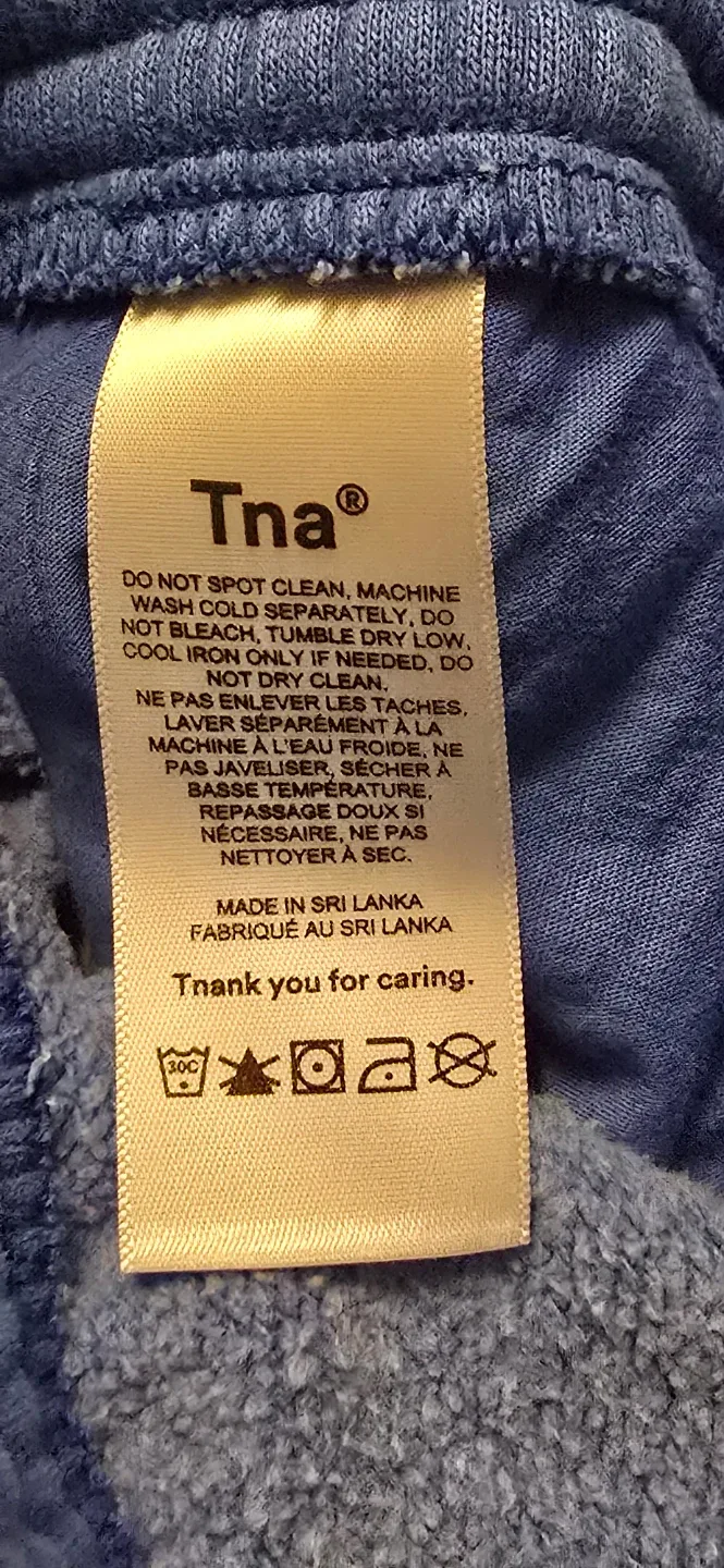 NEW! Aritzia TNA Cozy Boyfriend Straight Leg in Blue! - Size M image indicator(9)