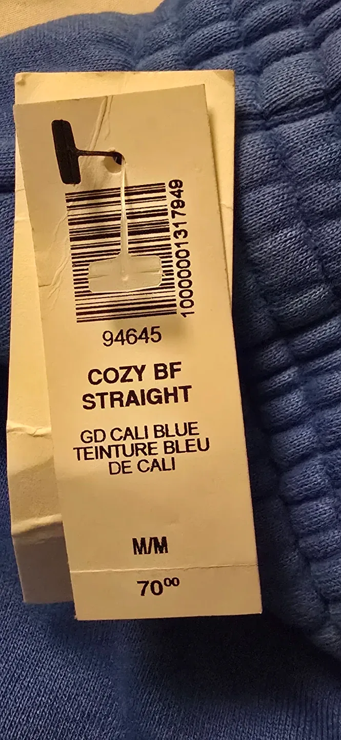 NEW! Aritzia TNA Cozy Boyfriend Straight Leg in Blue! - Size M image indicator(10)
