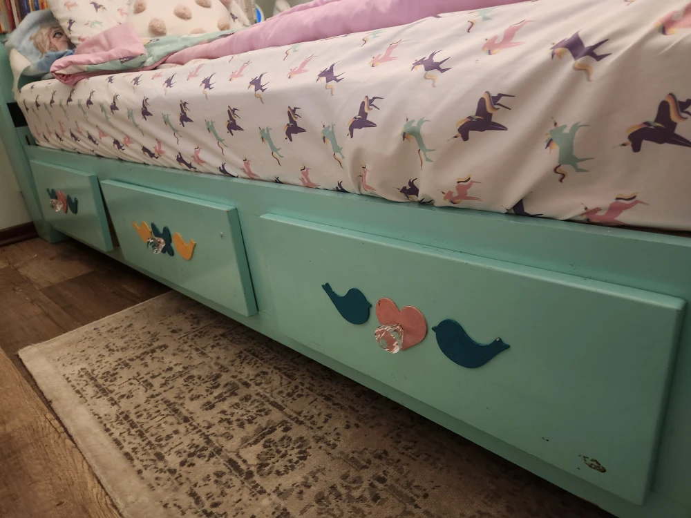 Kids Bed Frame with Storage Drawers - photo 2