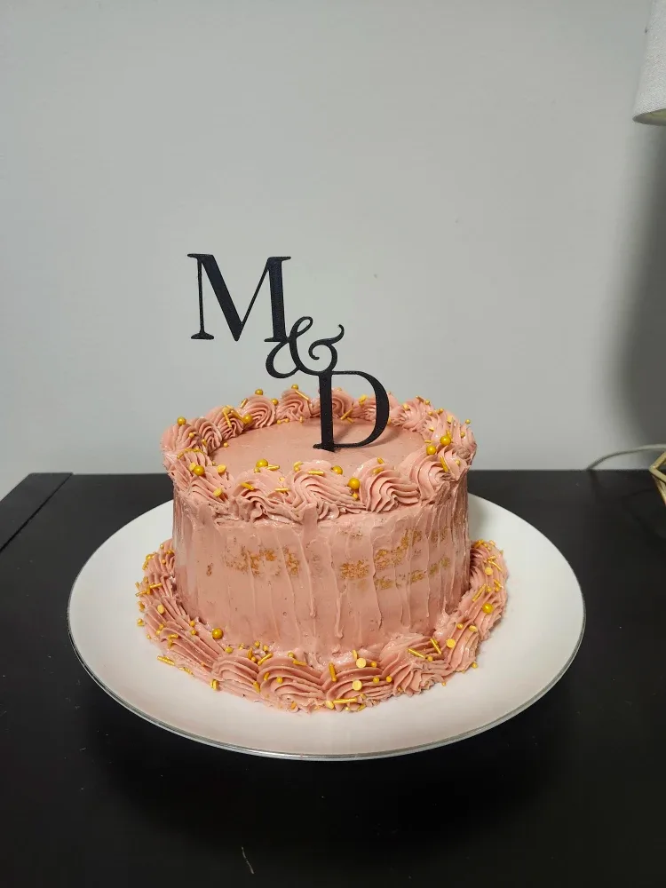 Custom Wedding Initial Cake Topper