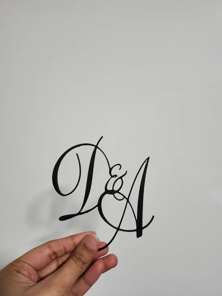 Custom Wedding Initial Cake Topper image indicator(4)