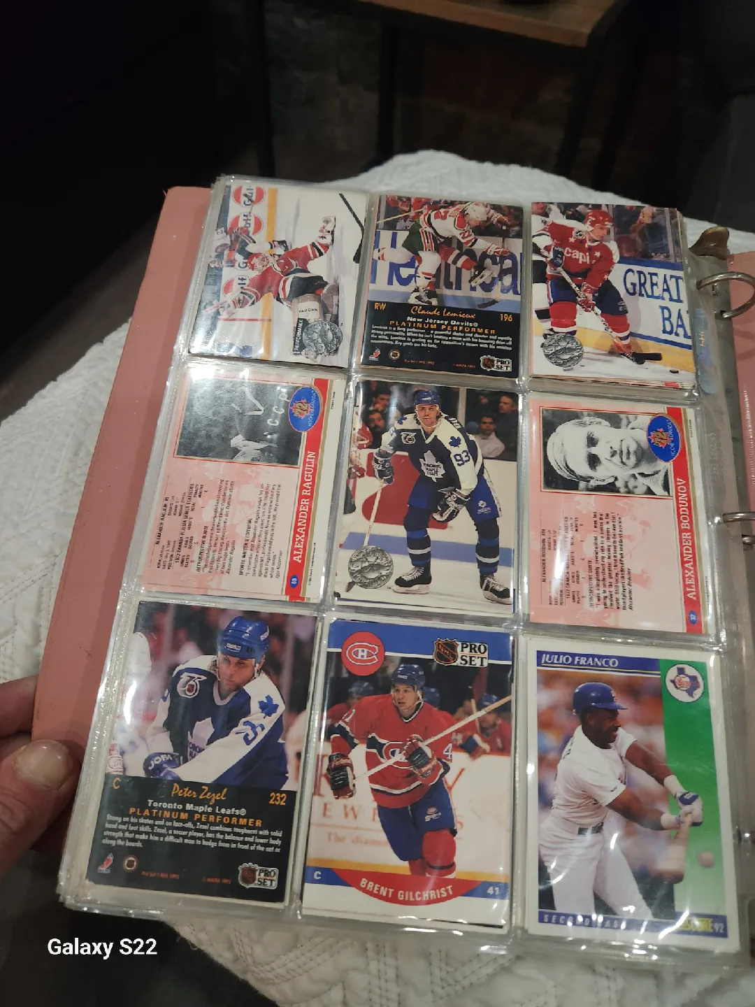 basketball and hockey  and baseball  cards  from 90s image indicator(3)