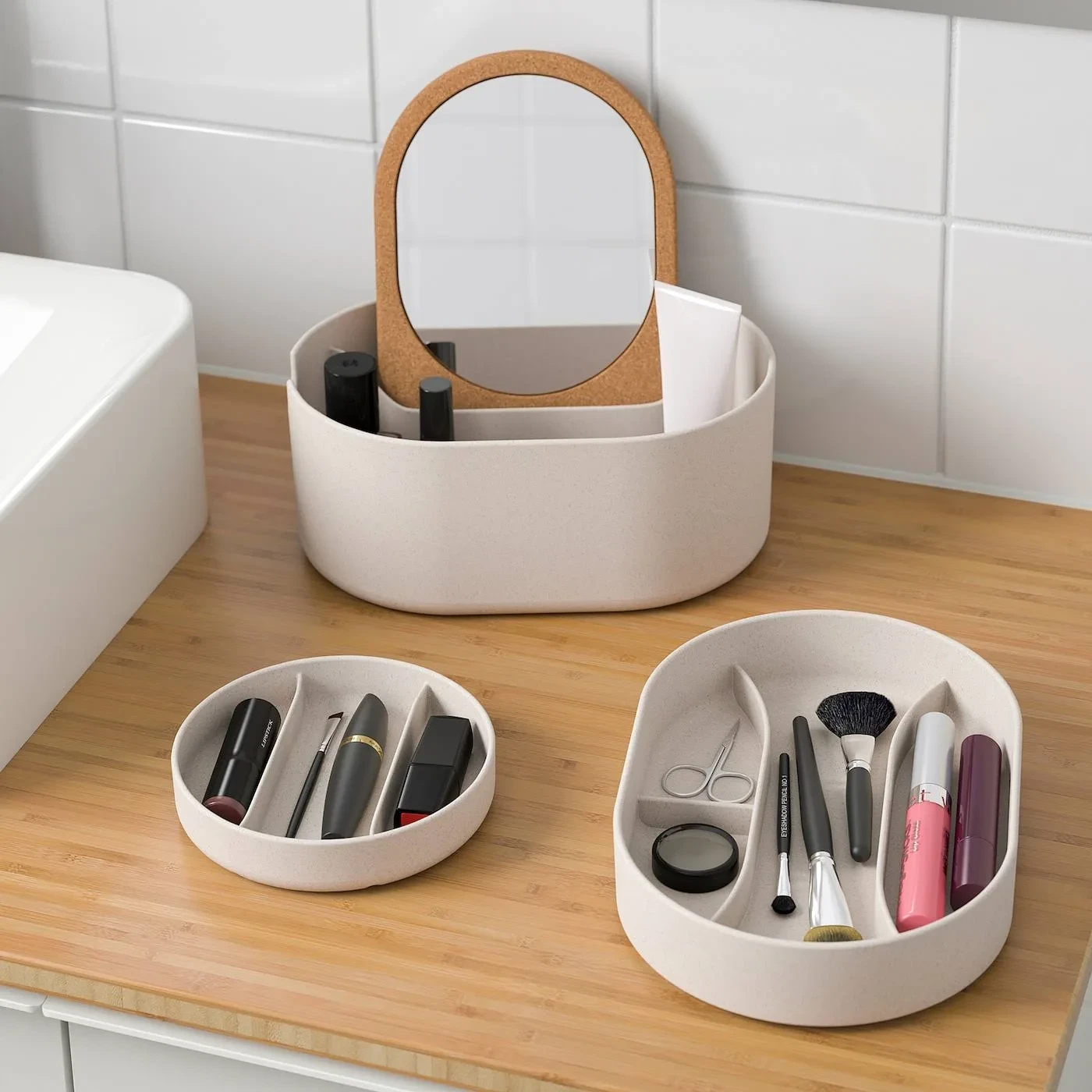 IKEA RÅGRUND Makeup Organizer with Mirror