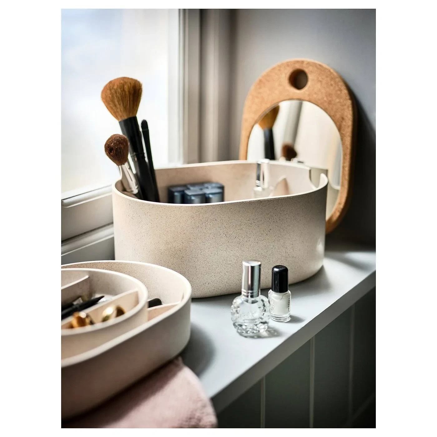 IKEA RÅGRUND Makeup Organizer with Mirror - photo 3