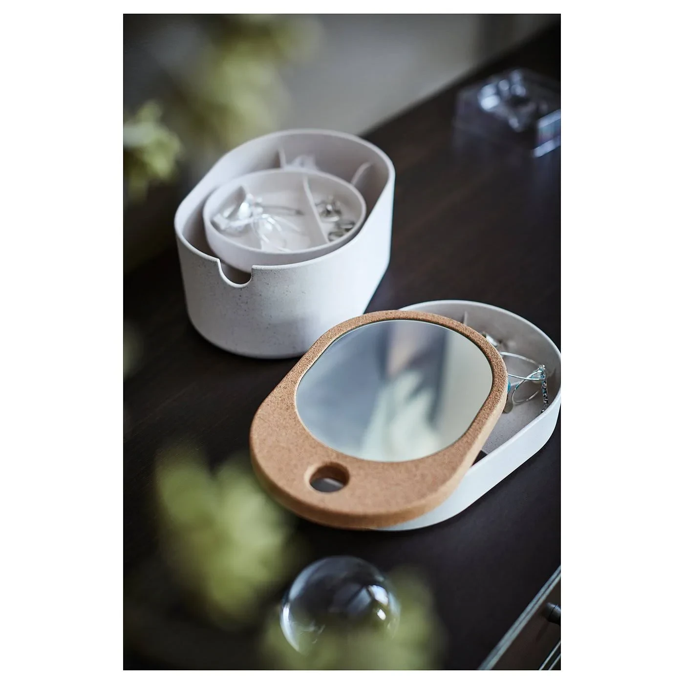 IKEA RÅGRUND Makeup Organizer with Mirror - photo 4