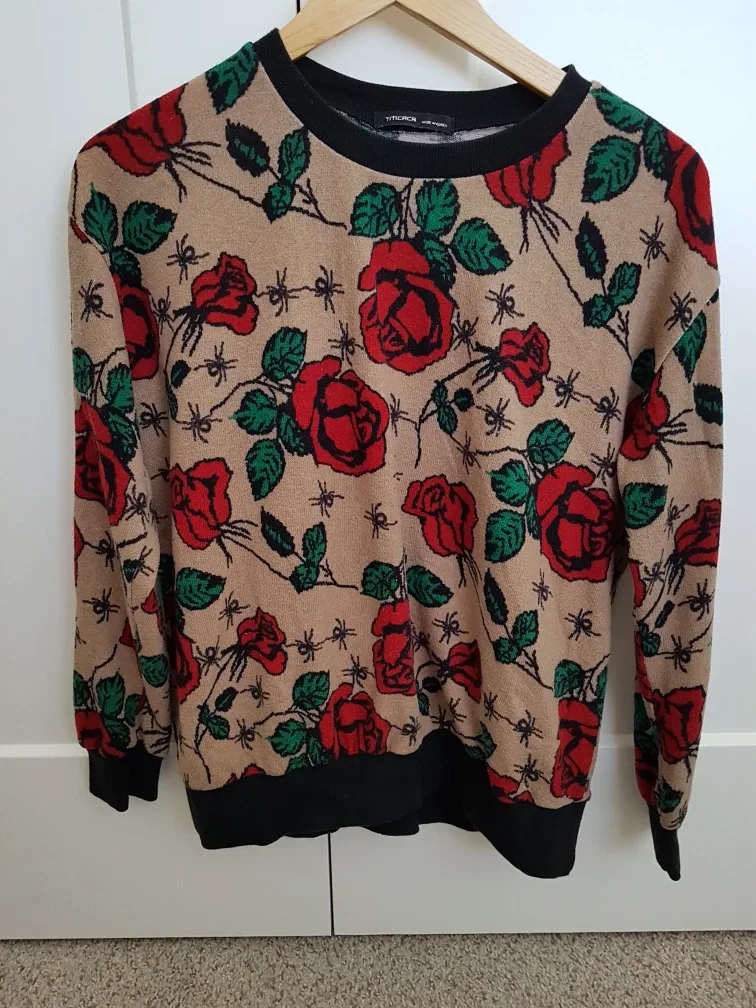 TITICACA Floral Print Sweater S/M