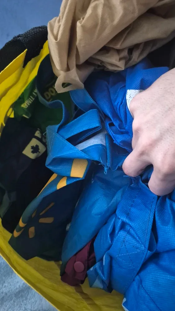 Lots of reusable bags