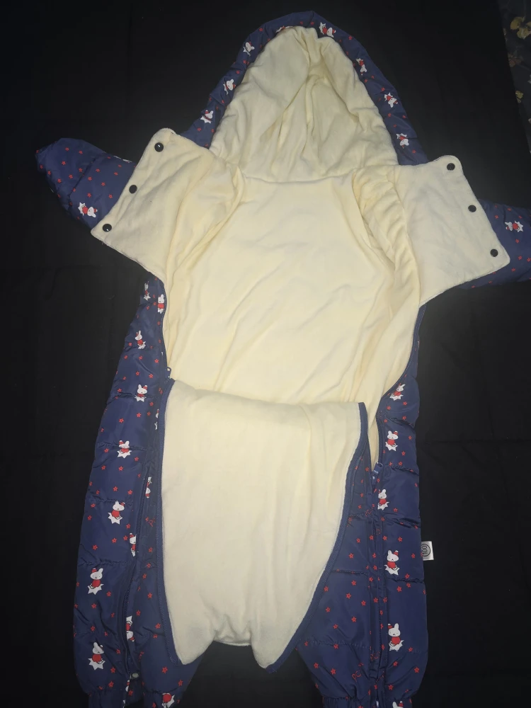 Baby Snowsuit - Blue with Bunny Print 24 months - photo 3