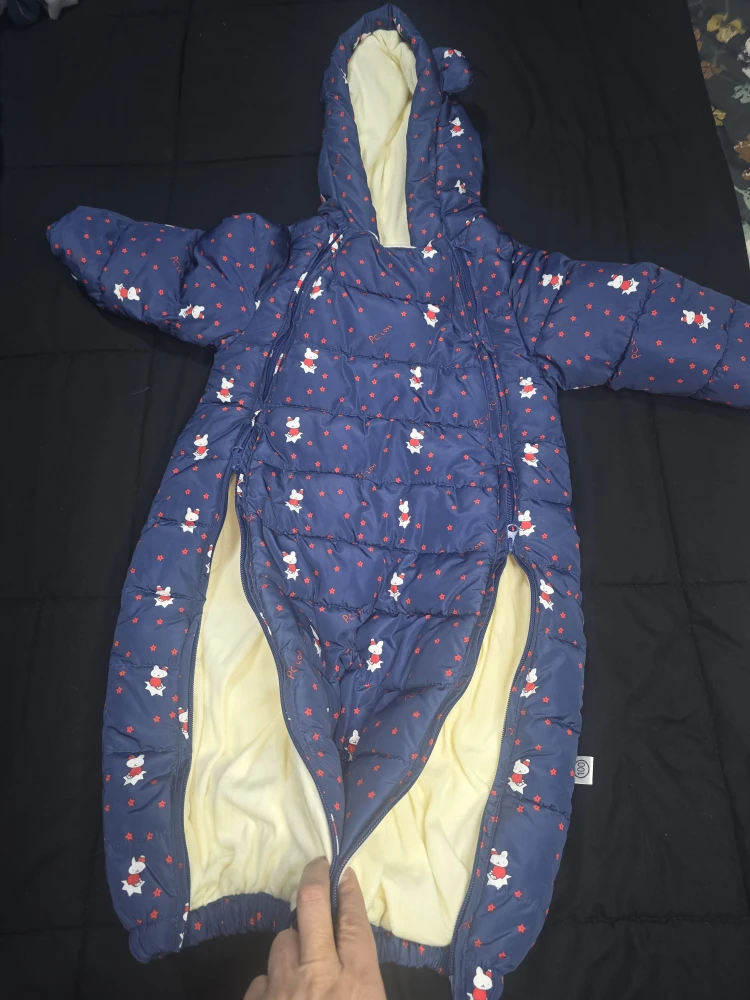 Baby Snowsuit - Blue with Bunny Print 24 months - photo 4