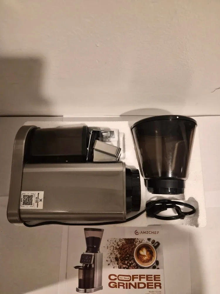 Amzchef CG209 Anti-Static Conical Burr Coffee Grinder - New image indicator(2)