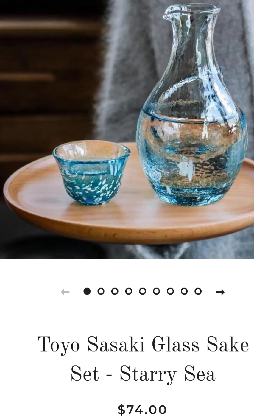 Toyo Sasaki Glass Sake Set - photo 4