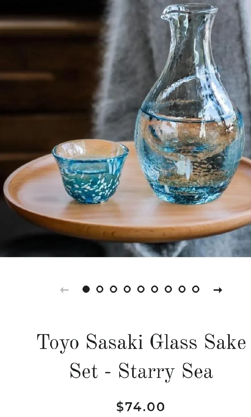 Toyo Sasaki Glass Sake Set image indicator(4)