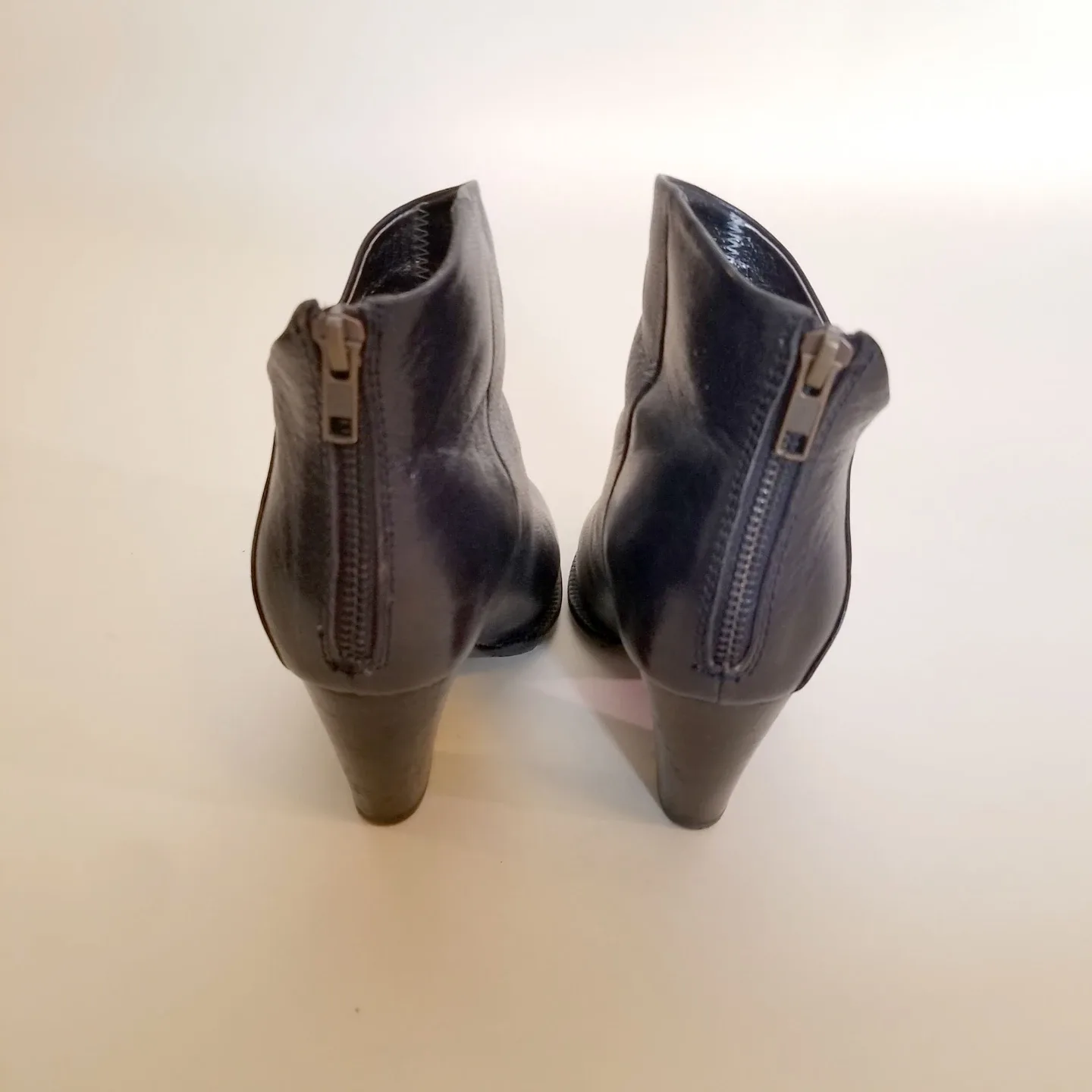 Rudsak Navy Leather Heeled Ankle Boots image indicator(4)