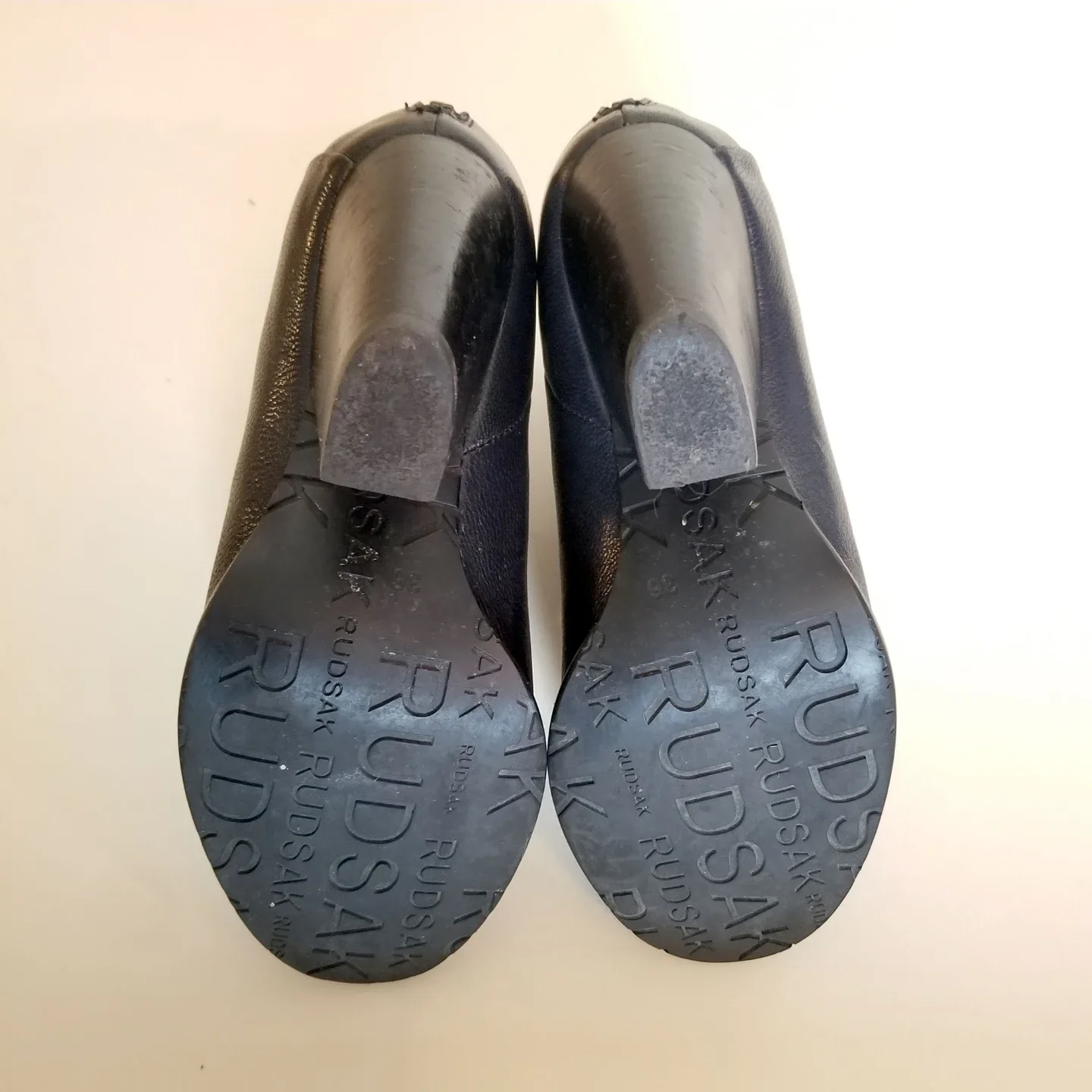 Rudsak Navy Leather Heeled Ankle Boots image indicator(5)