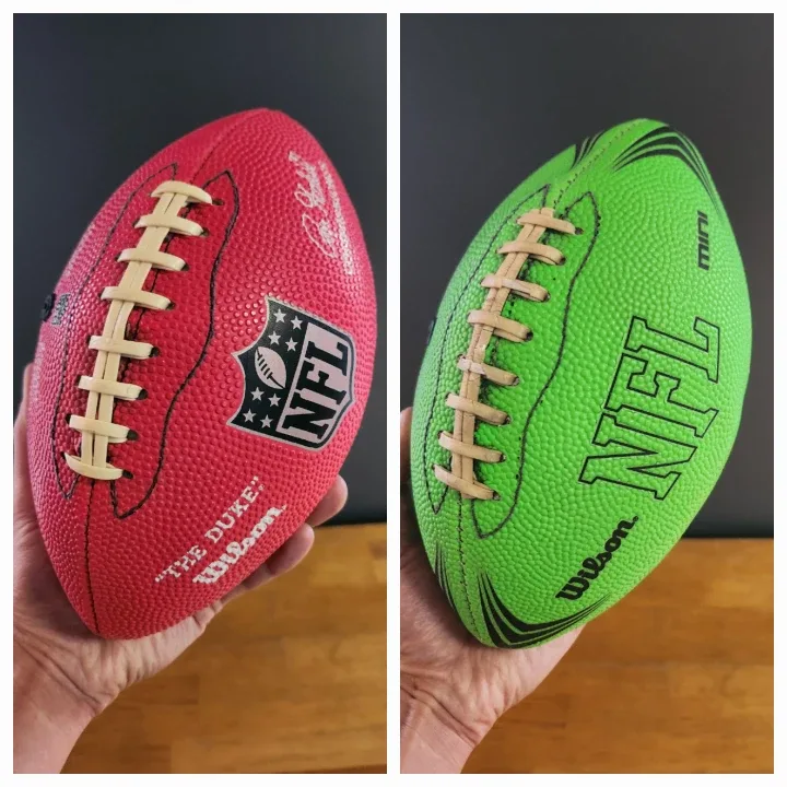 Wilson NFL Mini Footballs - Red & Green