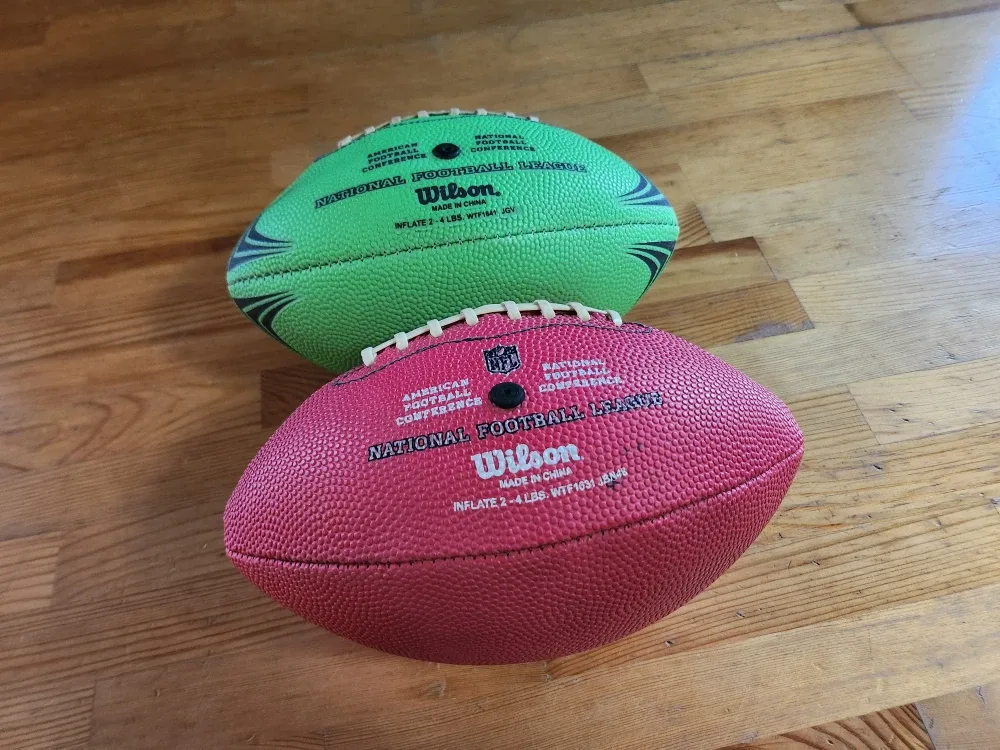 Wilson NFL Mini Footballs - Red & Green image indicator(5)
