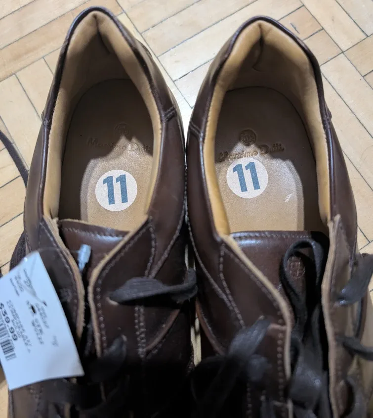 Men's Massimo Dutti Brown Leather Shoe - Size 11 image indicator(2)