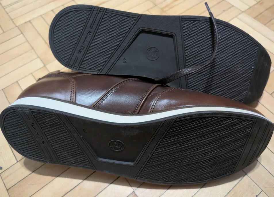 Men's Massimo Dutti Brown Leather Shoe - Size 11 image indicator(3)