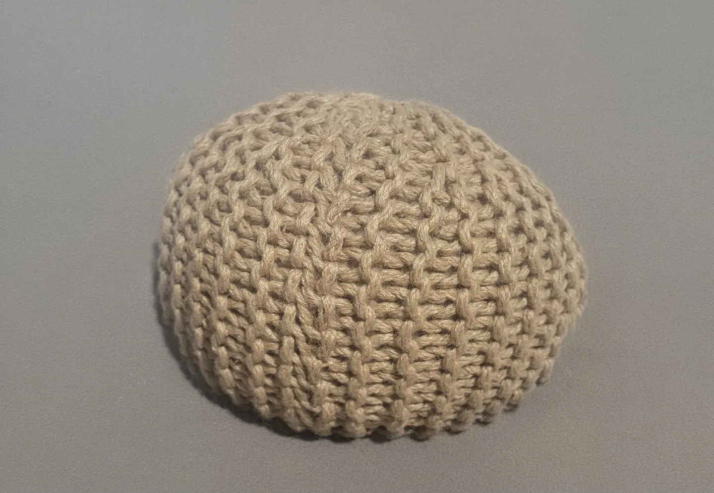 Handmade Knitted Pouf Ottoman image indicator(6)
