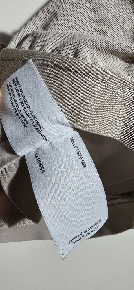 Champagne-coloured Bra - Size 40B brand deesse - photo 3