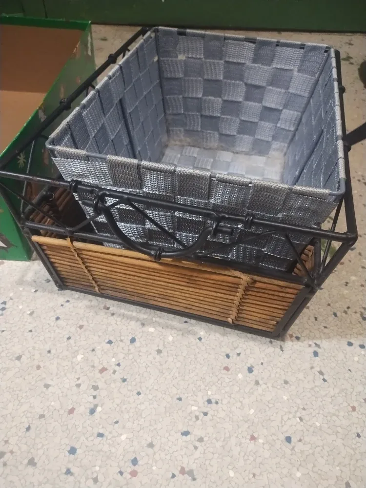 Woven Basket Storage Organizer