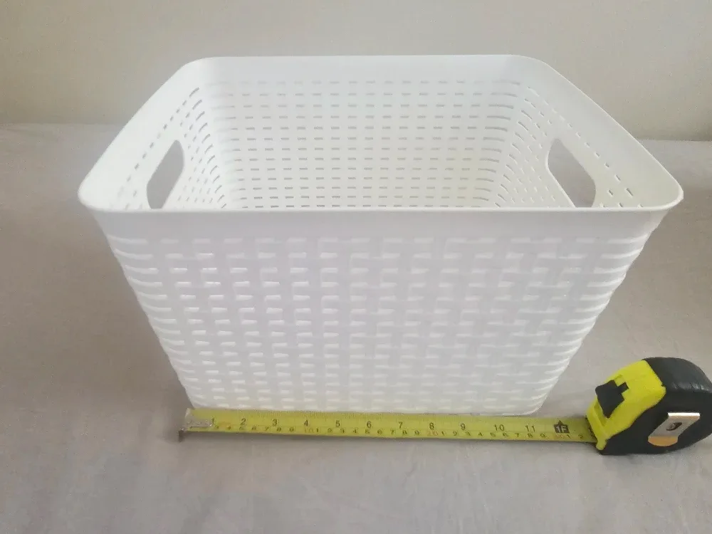 White Woven Storage Baskets (Set of 2) image indicator(2)