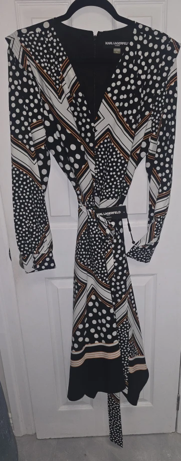 Karl Lagerfeld Black & White Patterned Dress - photo 3