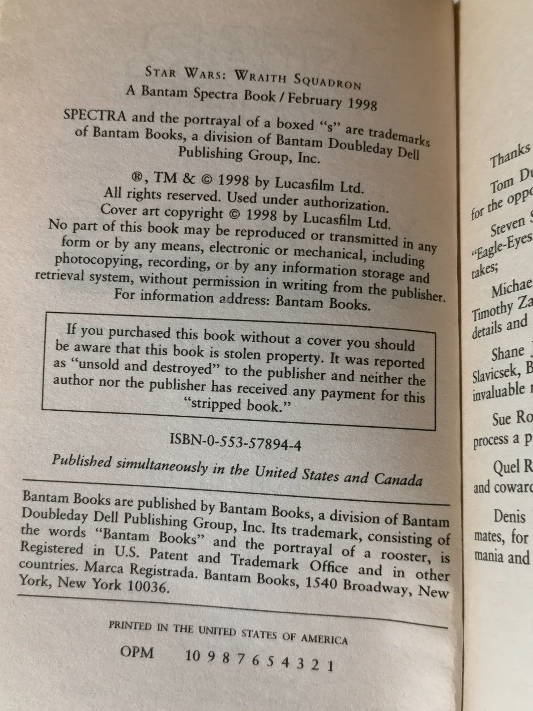 X-Wing Book #5/5 ~ Star Wars Novel ~ Wraith Squadron image indicator(10)