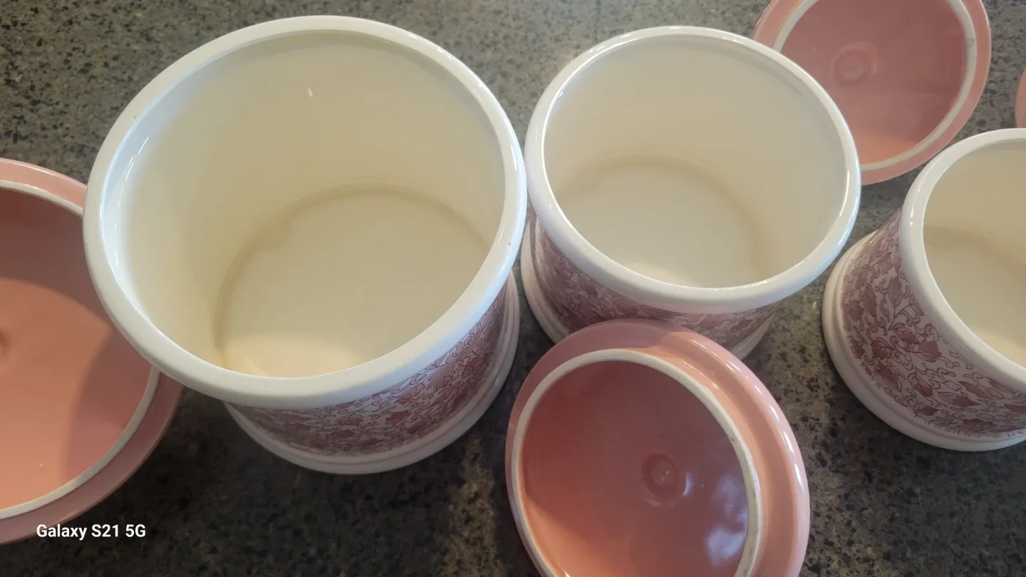 Vintage Ceramic Fruit Canister Set image indicator(8)