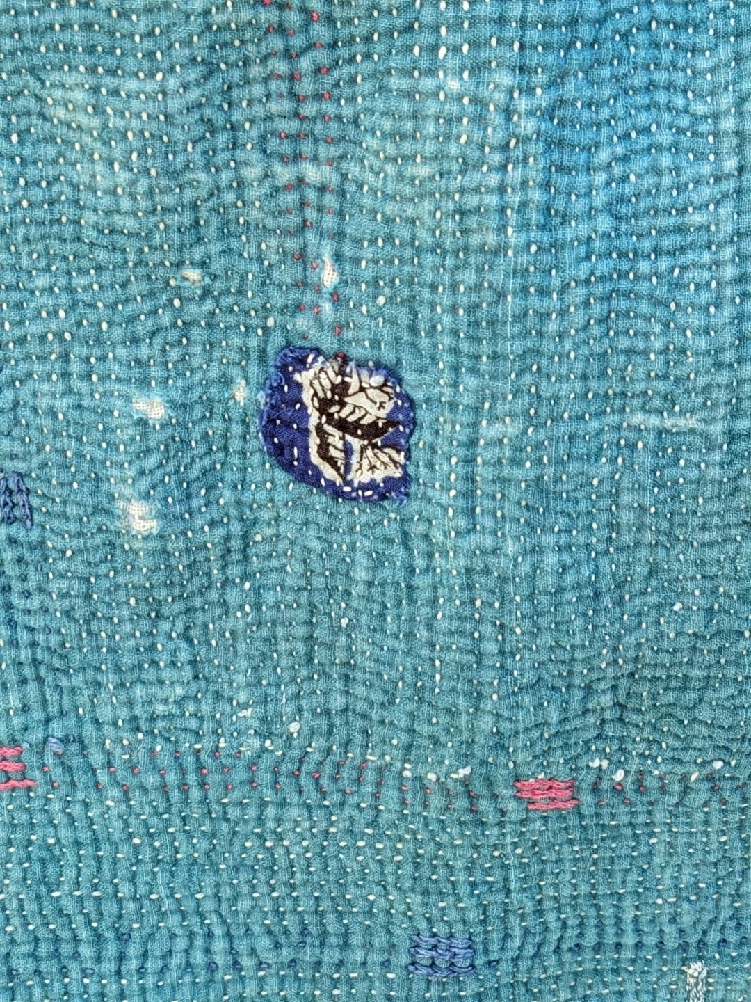 Kantha Quilt Throw Blanket - photo 5