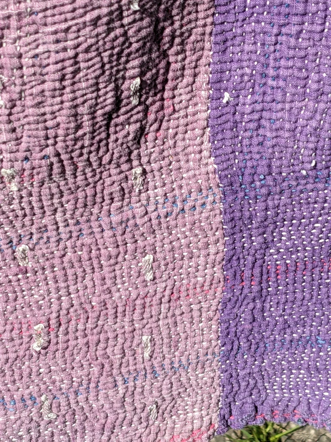 Kantha Quilt Throw Blanket image indicator(7)