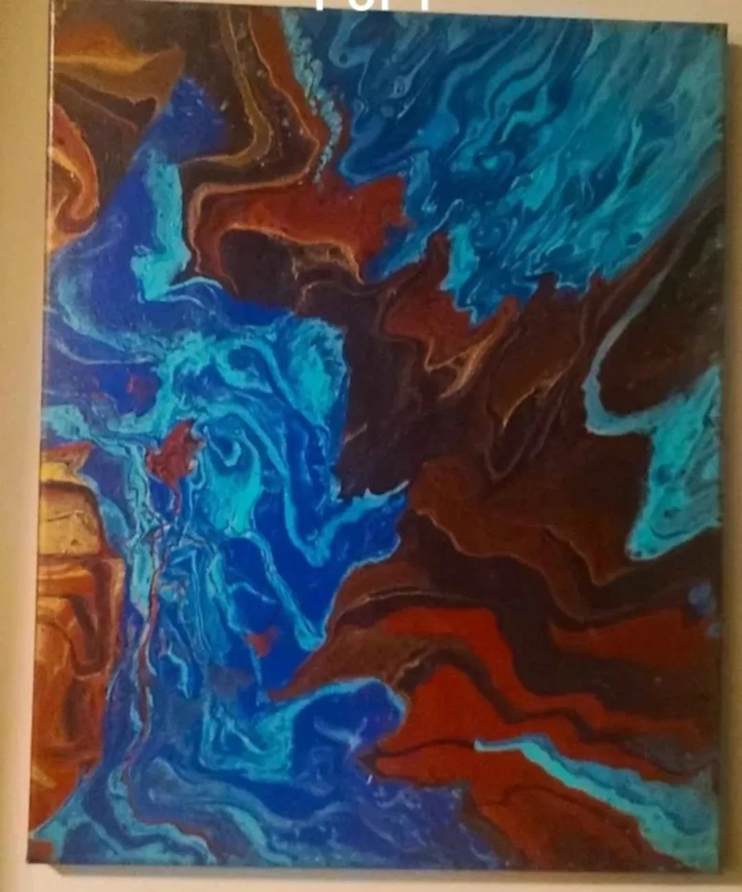 Abstract Fluid Art Painting