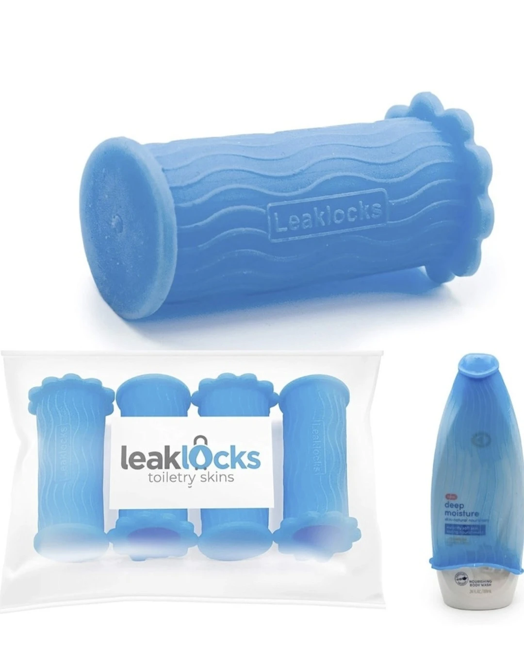 LeakLocks® Toiletry Skins™ Elastic Sleeve for Leak Proofing