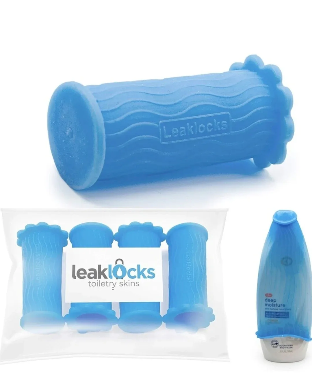 LeakLocks® Toiletry Skins™ Elastic Sleeve for Leak Proofing