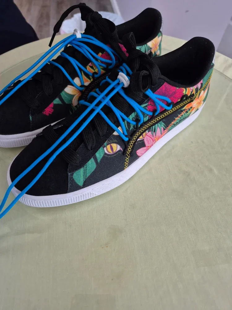 Puma Black Floral Sneakers image indicator(2)