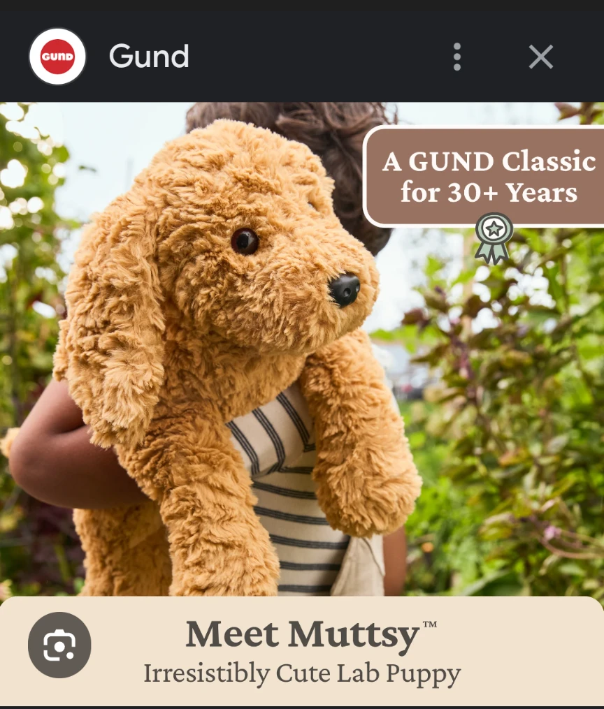 Gund Meet Muttsy Irresistibly Cute Lab Puppy Plush