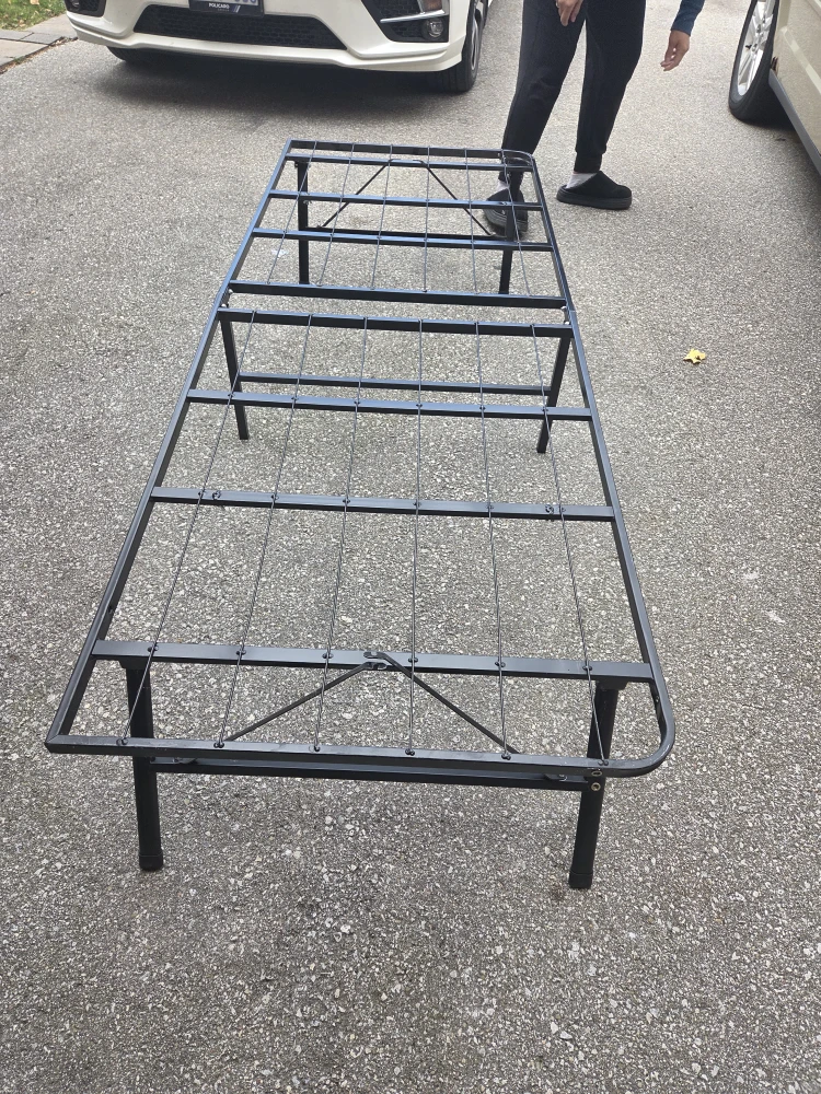 Twin Size Folding Bed Frame - Black