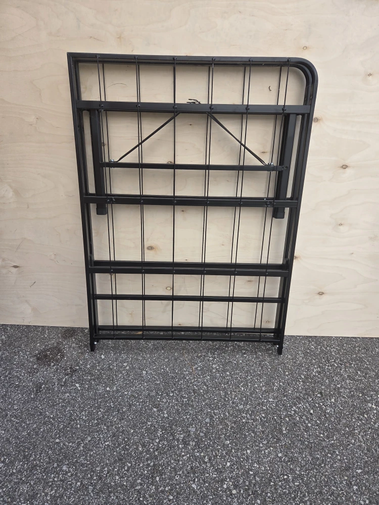 Twin Size Folding Bed Frame - Black - photo 2